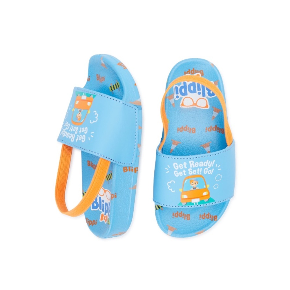 Blippi Toddler Boys Soccer Slide with Elastic Back Strap